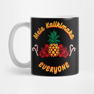 mele kalikimaka hawaii christmas greeting Mug